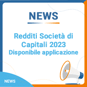 Redditi Società di Capitali 2023: disponibile applicazione