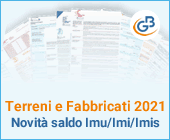 Terreni e Fabbricati 2021: novità saldo Imu/Imi/Imis